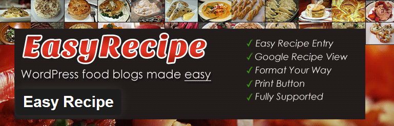 Easy recipe wordpress plugin