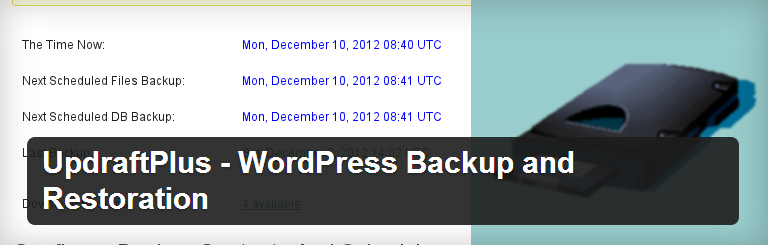 UpdraftPlus WordPress plugin